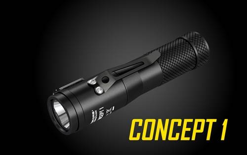 .Nitecore Concept 1 1800 Lumen Compact EDC Flashlight