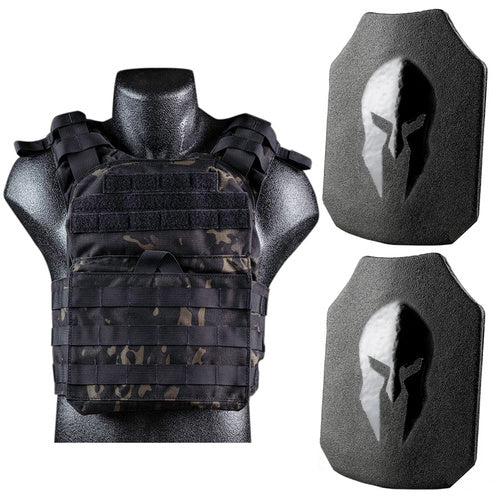 - Spartan AR550 Level III+ Cyclone Light Weight Sentry Plate Carrier Package